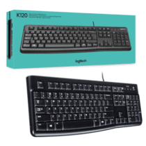 Teclado com fio USB Logitech K120