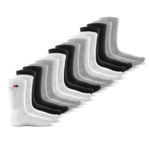 Kit 15 Pares Meias Sport Algodão Cano Alto Sandrini Conforto