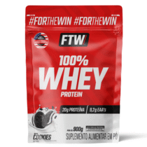 100% Whey Protein 900g Refil Sabor Cookies FTW