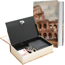 Cofre Camuflado Com Chave Formato Livro Porta Joias Dinheiro