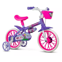 Bicicleta Infantil Aro 12 Violet Nathor Cor Lilás