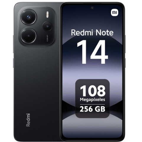Smartphone Xiaomi Redmi Note 14 Midnight Black (Preto) 8GB RAM 256GB ROM