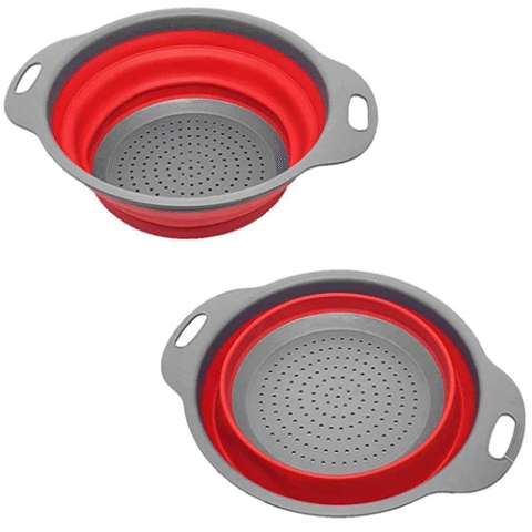 Escorredor Dobrável Silicone Retrátil Cozinha Yangzi