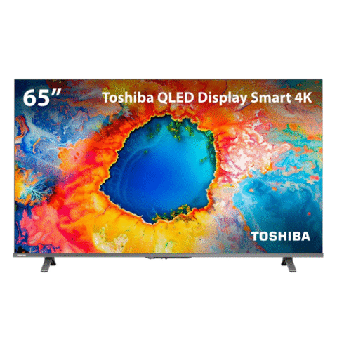 Smart TV QLED 65″ 4K Toshiba 65C450NS Google TV