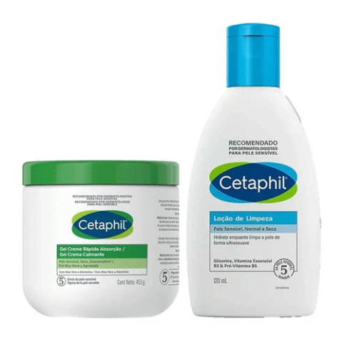 Kit Cetaphil Cr Hidratante 473g + Loção De Limpeza 120ml