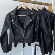 Jaqueta Feminina Courinho Com Zíper Gola Polo