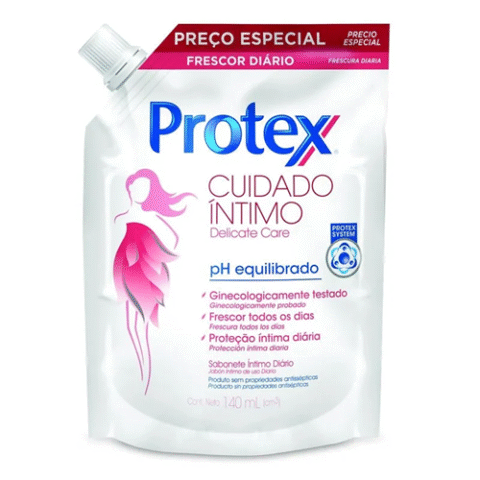 Sabonete Íntimo Líquido Protex Cuidado Íntimo Delicate Care 140ml