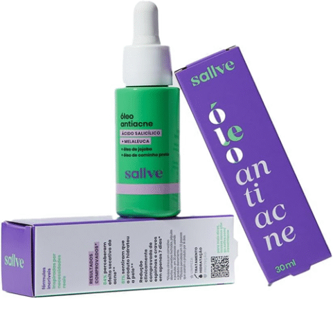Sallve Óleo Antiacne 30g Ácido Salicílico Melaleuca