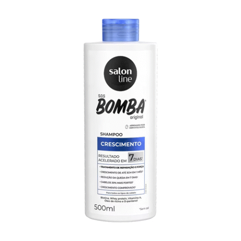 Shampoo Salon Line S.O.S. Bomba Crescimento, Reparação e Força 500ml