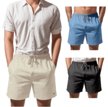 Short Bermuda Linho Mauricinho Masculino Voker