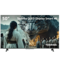 Smart TV QLED 50 4K Toshiba Google TV 3HDMI 2USB Wi-Fi