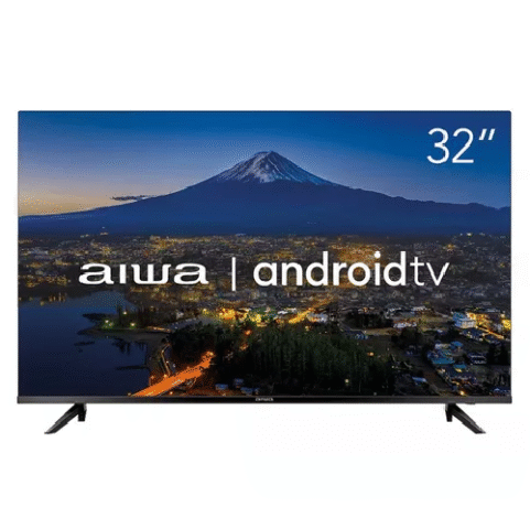 Smart TV AIWA 32” Android HD Borda Ultrafina HDR10 Dolby Áudio