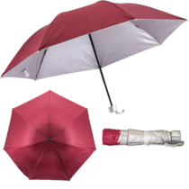 Sombrinha Dupla Face Cor Sortida 55cm Compacta Tuut