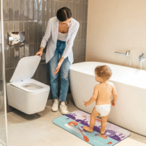 Tapete Banho Fisher Price 70cm Antiderrapante com Ventosa