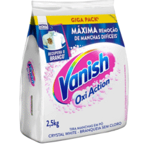 Tira Manchas em Pó Vanish Crystal White 2,5kg Refil