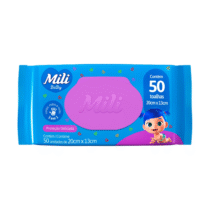 Toalhinha Umedecida Mili 50 Unidades