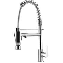 Torneira Gourmet Cozinha Monocomando Com Spray Extensor Prata