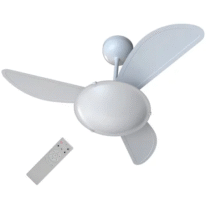 Ventilador De Teto Ventisol Sunny Inverter com Controle Remoto Bivolt Branco