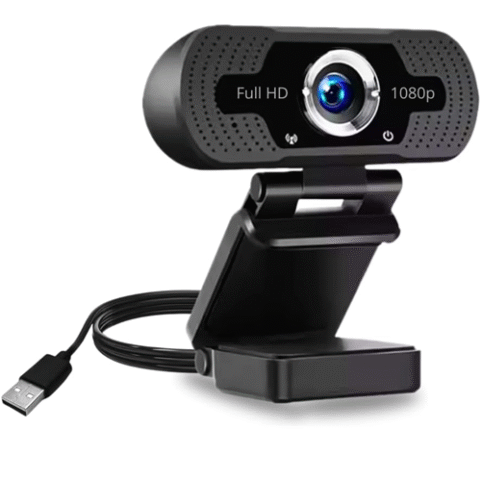 WebCam Full HD 1080p com Microfone Home Office Videoconferências Premium