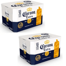 2 Packs Cerveja Corona Extra Lata 473ml 12 unidades cada