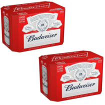 2 Packs de Budweiser Lata 473ml 12 Unidades cada
