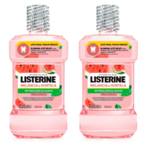 2 Unidades Listerine Melancia & Hortelã Enxaguante Bucal Sem Álcool 250ml