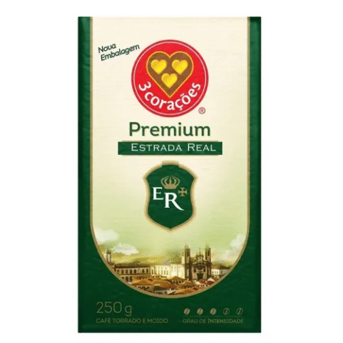 3 Corações Café Torrado E Moído Estrada Real Premium À Vácuo 250g