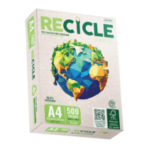 Papel Recicle A4 Multiuso 75g com 500fls 100% Reciclado Jandaia