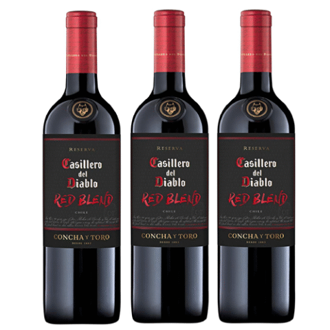 3 Unidades Concha y Toro Casillero Del Diablo Red Blend 750ml