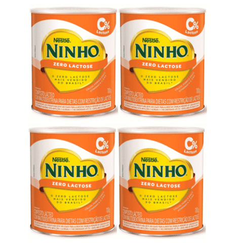 4 Latas Ninho Nestle Forti+ Zero Lactose 380g