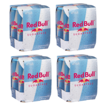 4 Packs com 4 Latas Red Bull Energético sem Açúcar 250ml