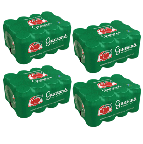 4 Packs Refrigerante Guaraná Antarctica 12 unidades 350ml