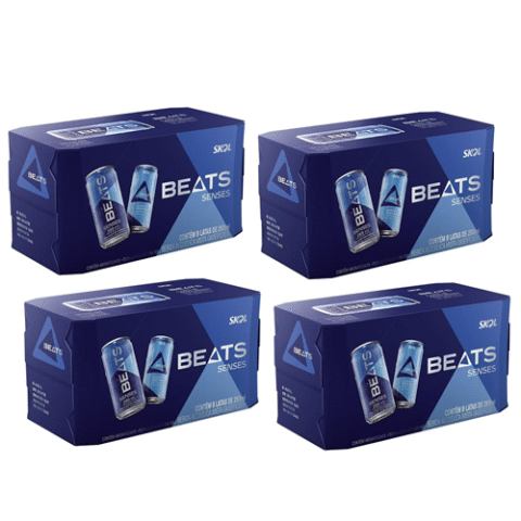 4 Packs Drink Pronto Beats Senses 269ml Lata 8 Unidades cada