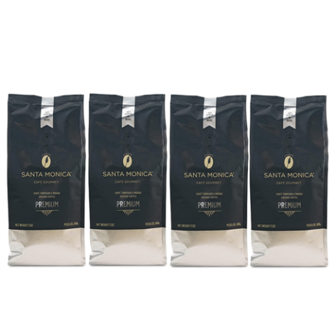 4 Unidades Café Santa Mônica Premium Moído 500g