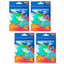 4 Unidades Dentil Fio Dental Kids Com Haste 20 Unidades cada 4 Unidades Dentil Fio Dental Kids Com Haste 20 Unidades cada