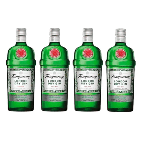 4 Unidades Gin London Dry Tanqueray 750ml