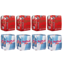 4 Unidades Pack de 4 Latas Red Bull Energético 250ml Sem Açúcar ou Melancia