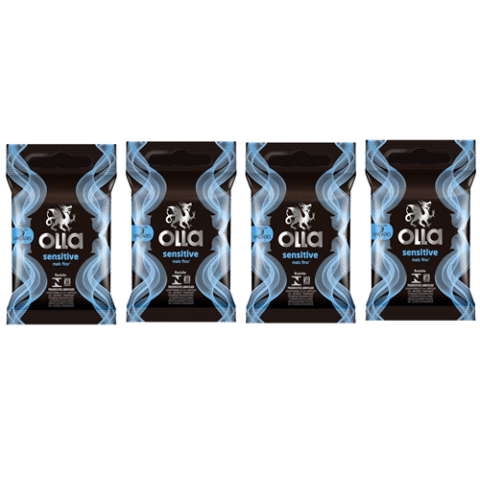 4 Unidades Preservativo Camisinha Olla Sensitive com 3 Unidades cada