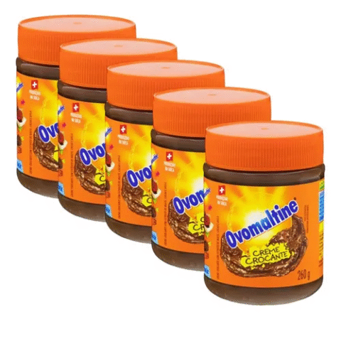 5 Unidades Creme Crocante Ovomaltine 260g