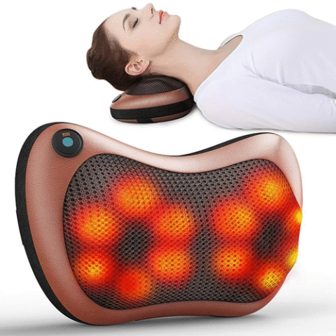 Almofada Massageadora Eletrônica Shiatsu 4 Pontos de Massagem com Aquecimento