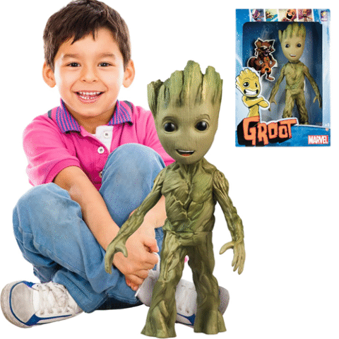 Boneco Gigante Baby Groot Extreme 50cm Marvel Articulado Mimo