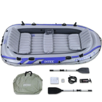 Bote Inflável Intex Excursion 5 com Remos Barco + Bomba