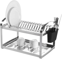 Brinox Escorredor 16 Pratos com Escorredor de Talheres Aço Inox