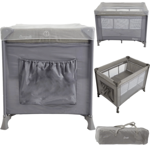 Berço Cercado Portatil Desmontavel Burigotto Sonata Gray