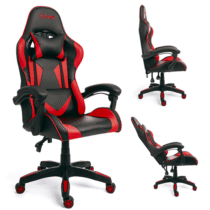 Cadeira Gamer Xzone Premium Almofada, Encosto Reclinável, Ajuste de altura e base Giratória Preto/Vermelho