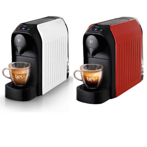 Cafeteira 3 Corações Espresso Passione Branca ou Vermelha