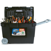 Caixa De Ferramentas De Plástico Com Rodas Car Box 5100 Preto