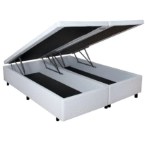 Cama Box Baú Bi -Partido Queen 79 Blindado Super Reforçada Plenna
