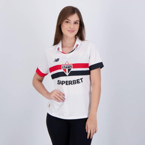 Camisa São Paulo Feminina 2024 Torcedora New Balance