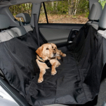 Capa Protetora Impermeavel para Banco Traseiro para Pets Passagem Cinto 140cm x 150cm Preto